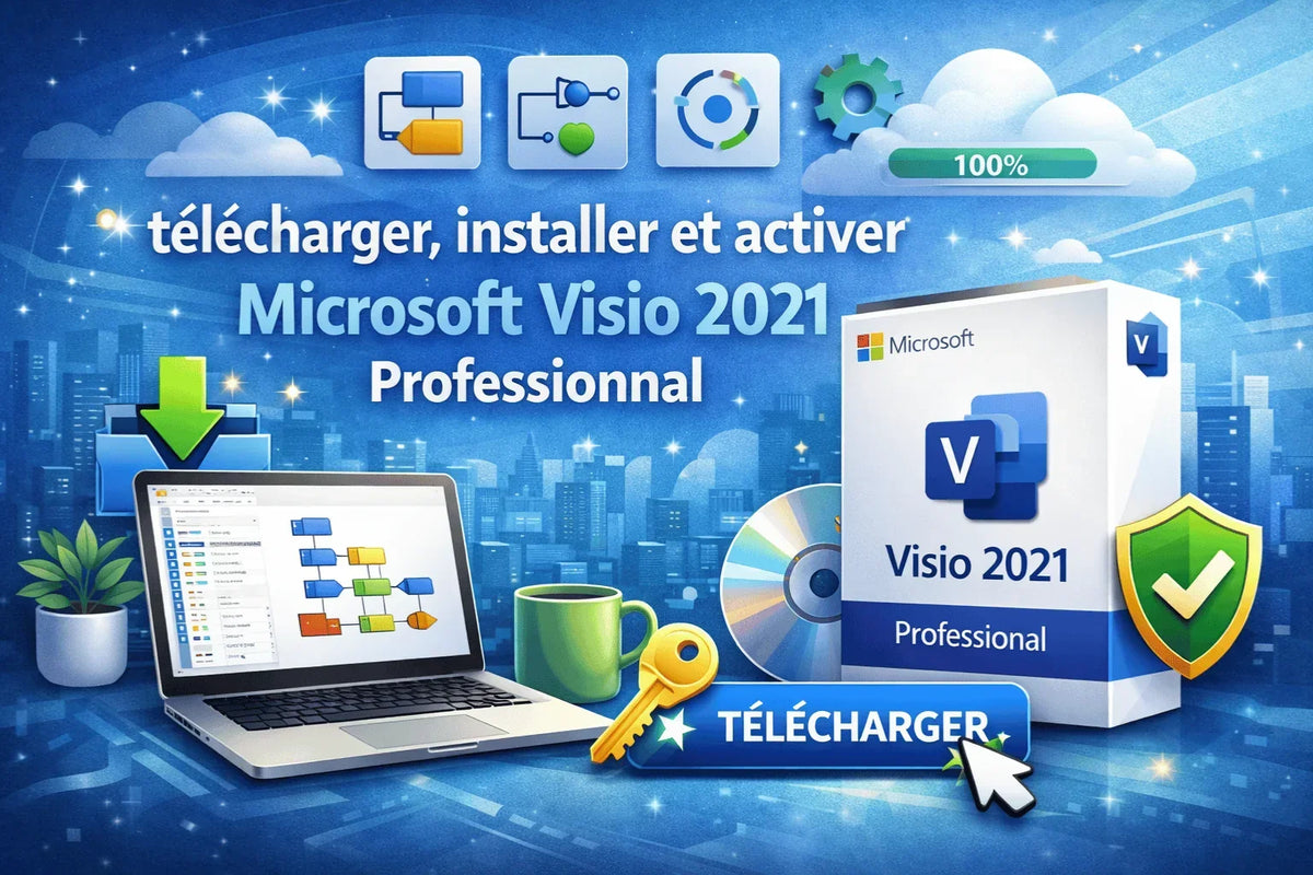 Guide de téléchargement, d'installation et d'activation de Microsoft Visio 2021 Professional