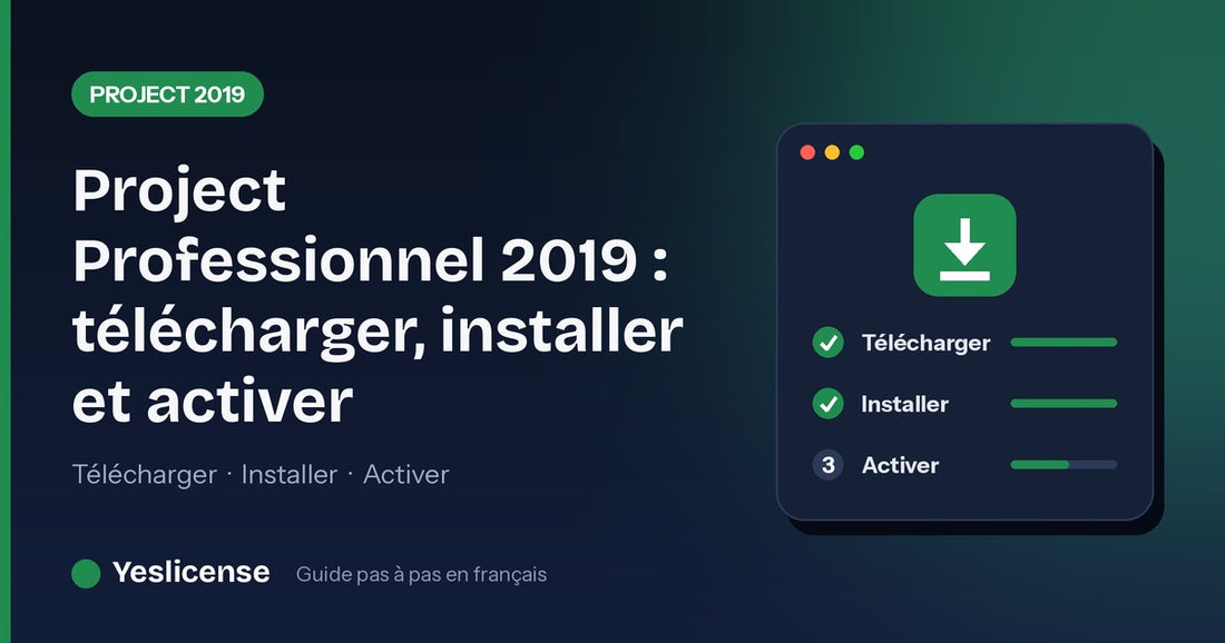 Project Professionnel 2019 : télécharger, installer et activer