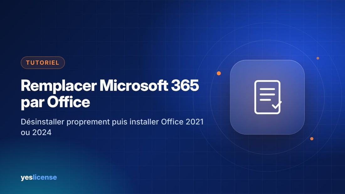 Désinstaller Office 365 préinstallé et installer Office 2021 ou Office 2024 sur un PC